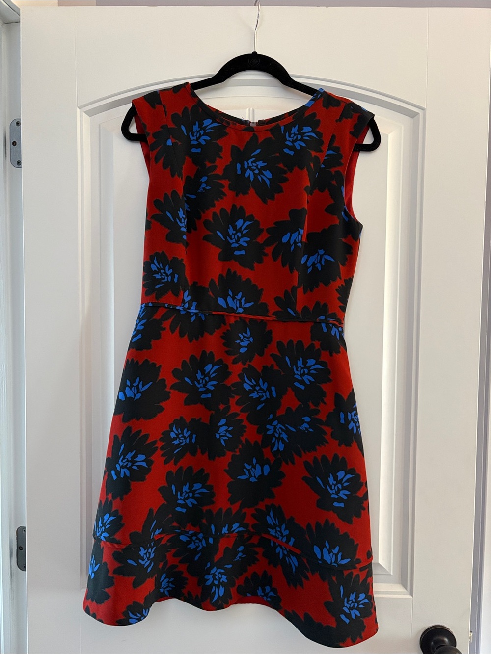 J. Crew Red Fireworks Midi Dress